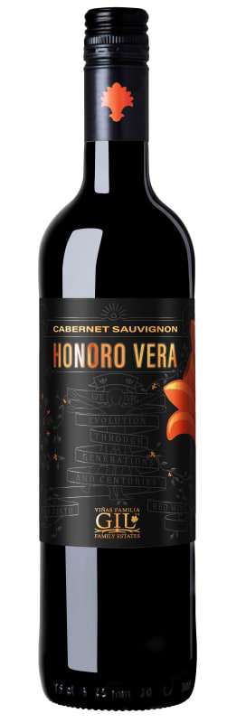 Honoro Vera Cabernet Sauvignon 2018 Front Bottle Shot