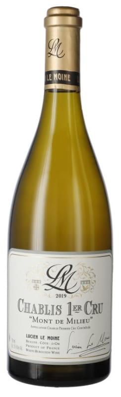 Lucien Le Moine Chablis Mont de Milieu Premier Cru 2019 Front Bottle Shot