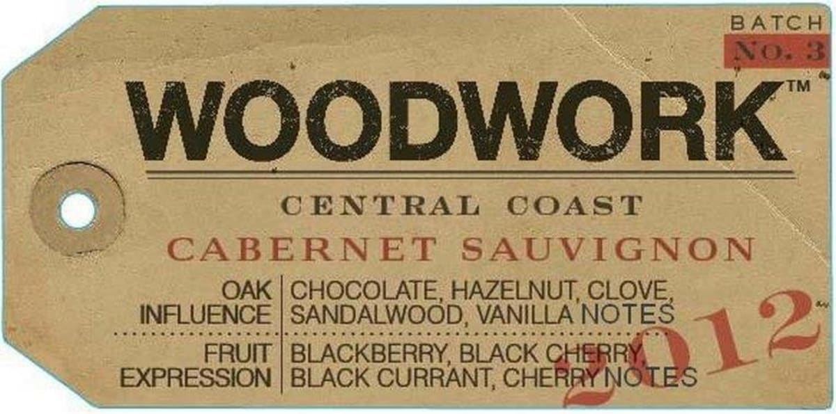 Woodwork Cabernet Sauvignon 2012 Front Label
