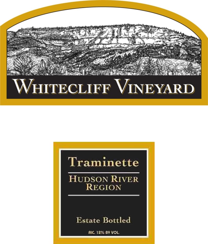 Whitecliff Vineyard & Winery Traminette 2013 Front Label