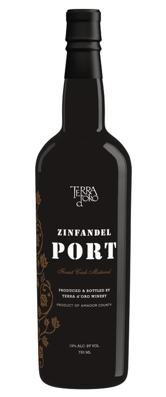 Terra d'Oro Zinfandel Port Front Bottle Shot