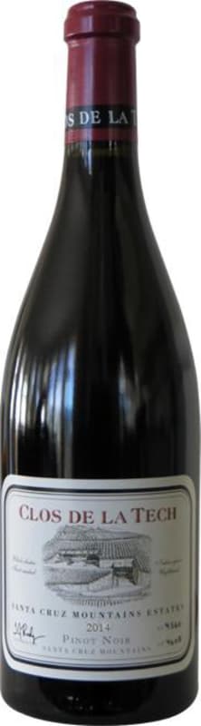 Clos de la Tech Santa Cruz Mountains Estates Pinot Noir 2014 Front Bottle Shot
