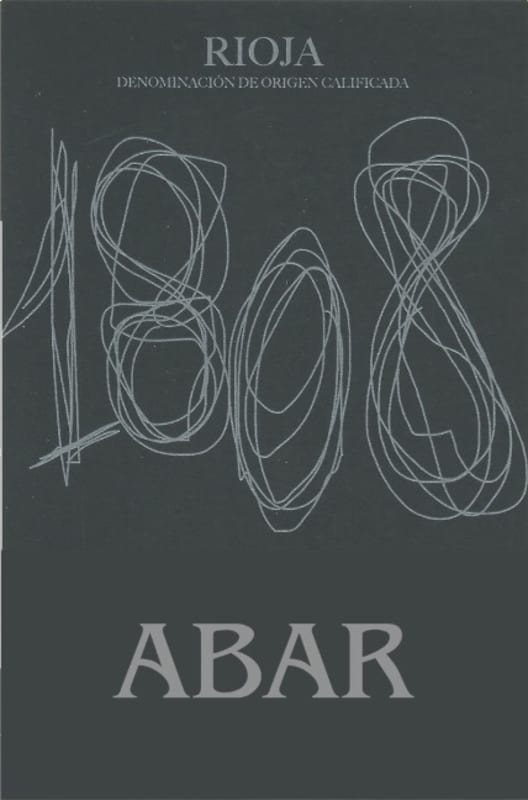 Bodegas 1808 Abar Crianza Tempranillo 2016 Front Label