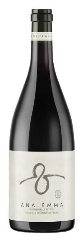 Analemma Wines Mosier Hills Estate Mencia 2022 Front Bottle Shot