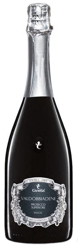 Canella Millesimato Prosecco Superiore di Conegliano 2022 Front Bottle Shot