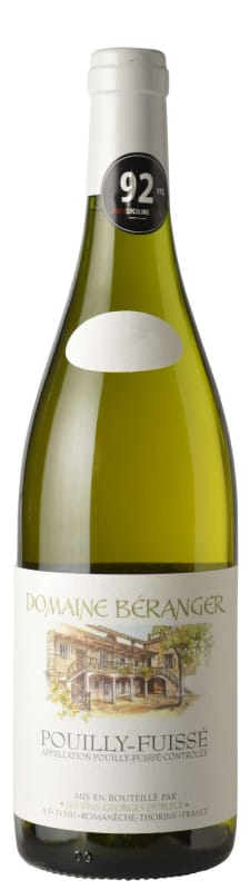Duboeuf Domaine Beranger Pouilly-Fuisse 2018 Front Bottle Shot