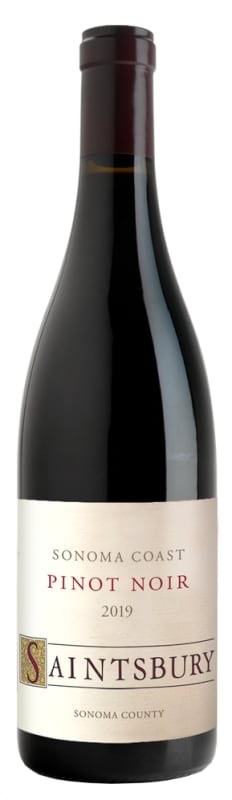 Saintsbury Sonoma Coast Pinot Noir 2019 Front Bottle Shot