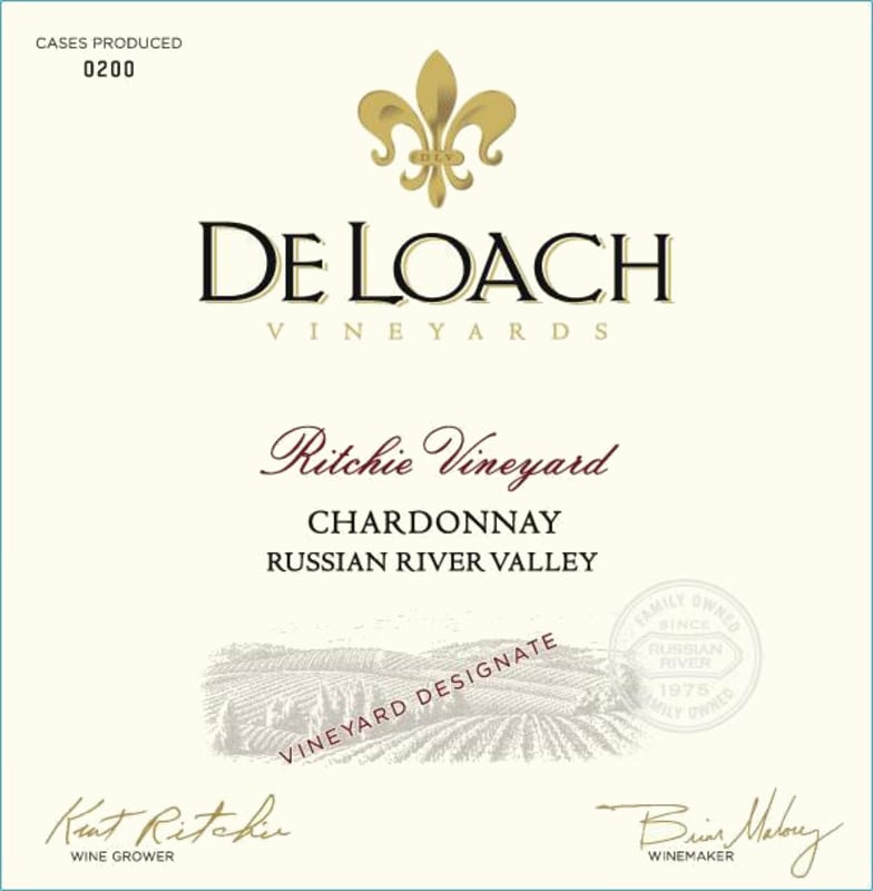 DeLoach Ritchie Vineyard Chardonnay 2011 Front Label