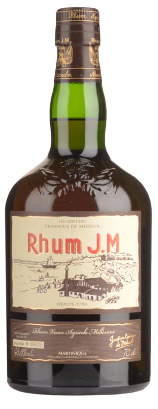 Rhum J.M. 10 Year Agricole Rum 2008 Front Bottle Shot