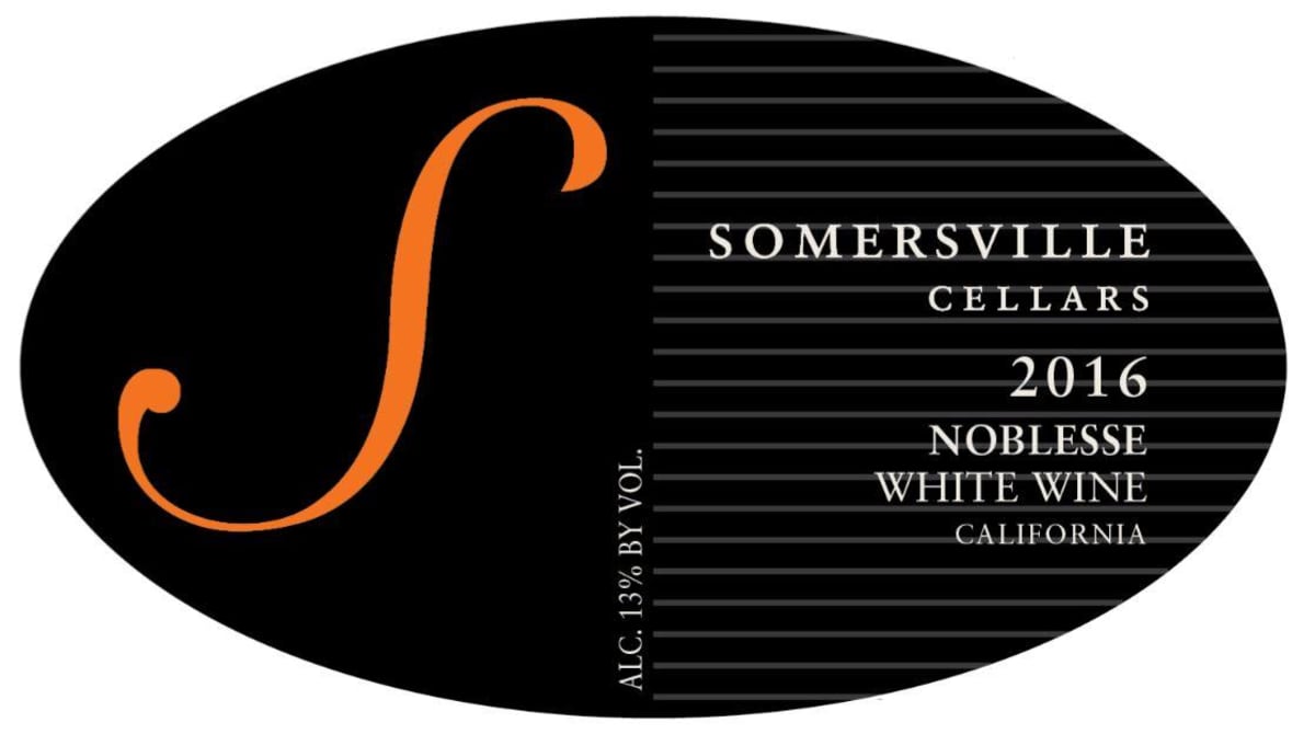 Somersville Cellars Noblesse 2016 Front Label
