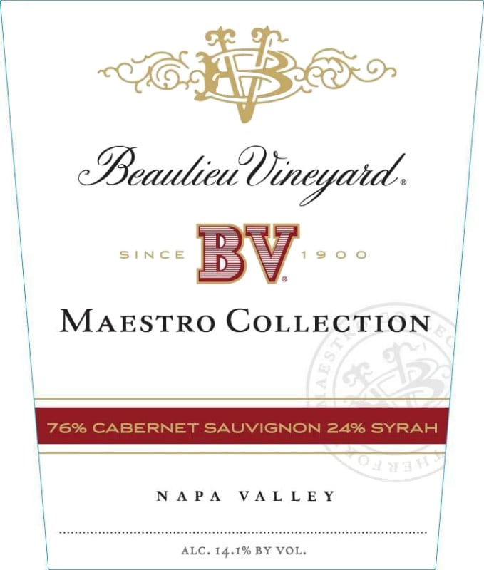 Beaulieu Vineyard Maestro Collection Cabernet Sauvignon Syrah Blend 2014 Front Label