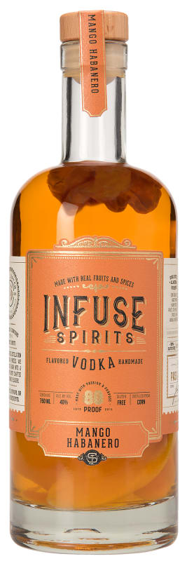 Infuse Spirits Mango Habanero Vodka Front Bottle Shot