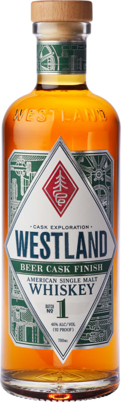 Westland Cask Exploration Beer Cask Finished American Single Malt Whiskey (700ML) Front Bottle Shot