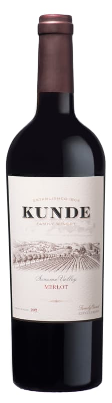 Kunde Merlot 2019 Front Bottle Shot