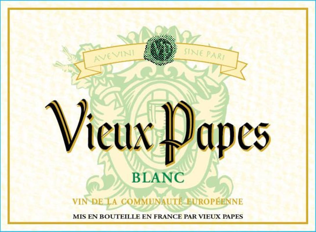 Vieux Papes Blanc Front Label