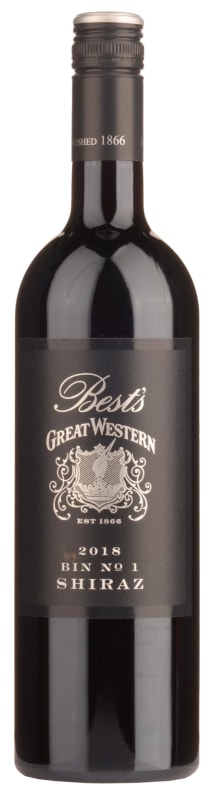 Best's Great Western Bin No 1 Shiraz 2018 Front Bottle Shot
