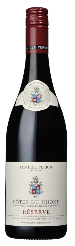 Famille Perrin Reserve Cotes du Rhone Rouge 2023 Front Bottle Shot