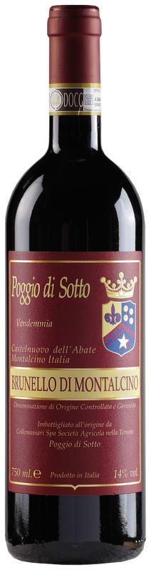 Poggio di Sotto Brunello di Montalcino 2013 Front Bottle Shot
