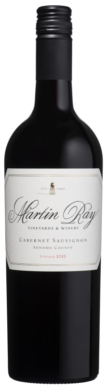 Martin Ray Sonoma County Cabernet Sauvignon 2015 Front Bottle Shot