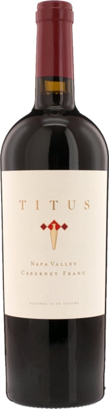 Titus Cabernet Franc 2016 Front Bottle Shot