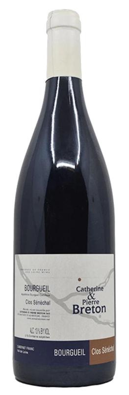 Catherine & Pierre Breton Bourgueil Clos Senechal 2021 Front Bottle Shot