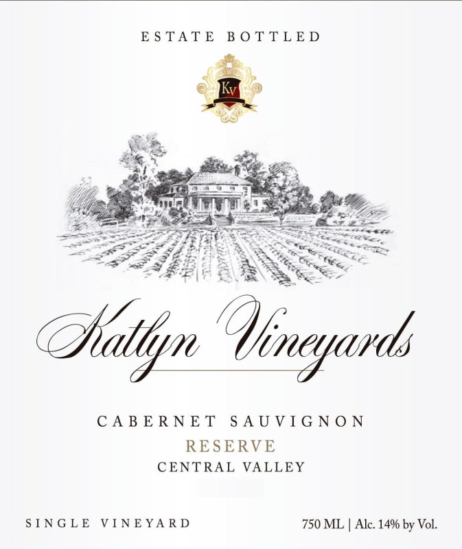 Katlyn Vineyard Reserve Cabernet Sauvignon 2016 Front Label