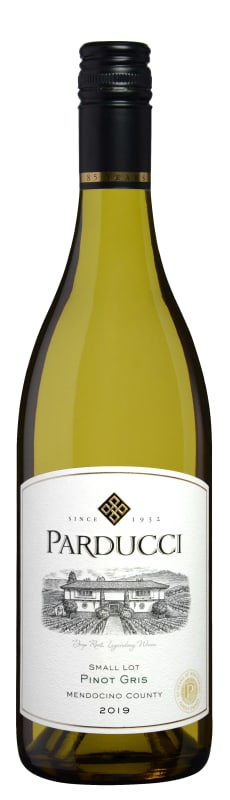 Parducci Small Lot Pinot Gris 2019 Front Bottle Shot