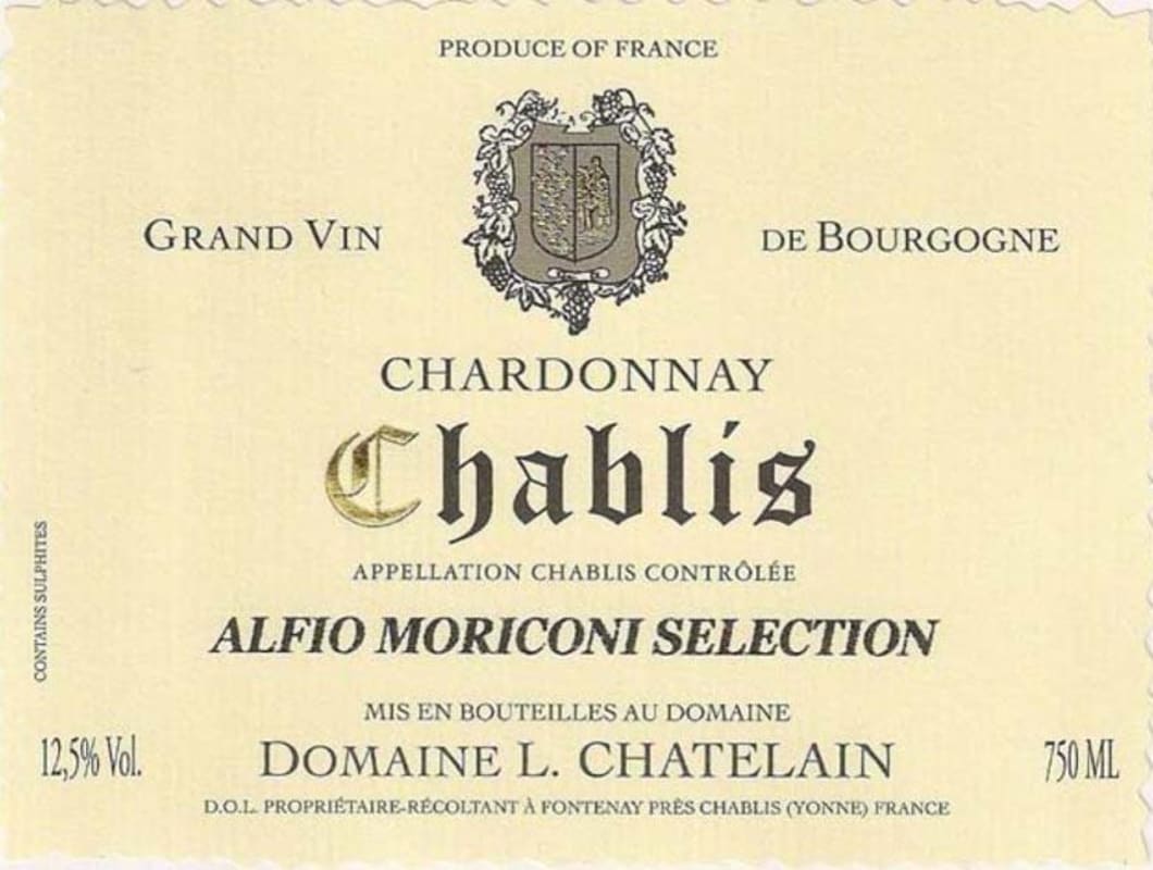 Domaine Chatelain Chablis 2019 Front Label
