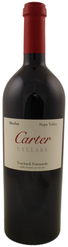 Carter Cellars Truchard Vineyards Merlot (signed) 2007 Front Bottle Shot