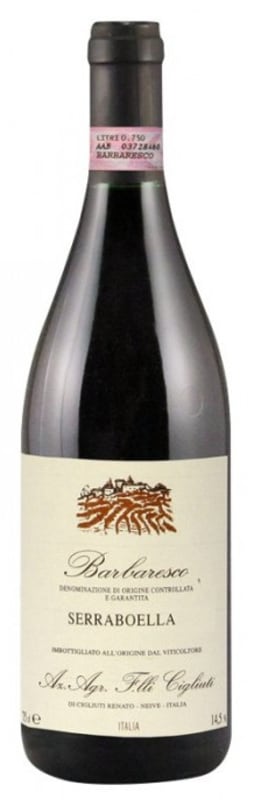 Cigliuti Barbaresco Serraboella 1997 Front Bottle Shot