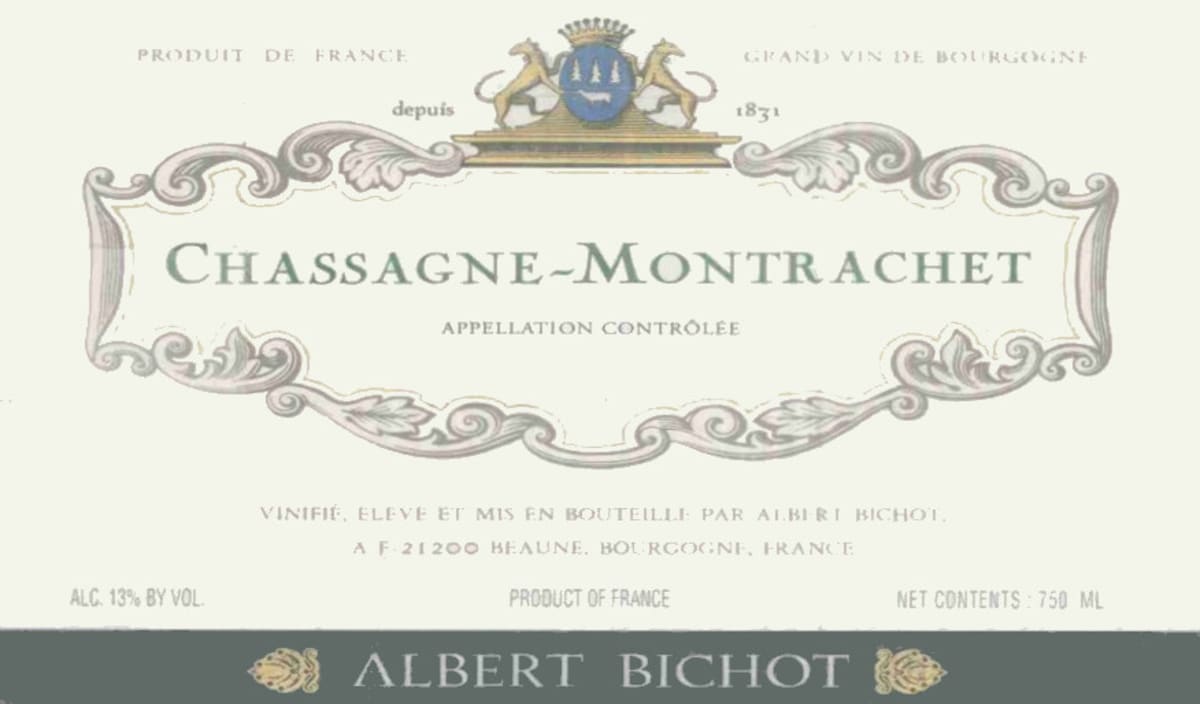 Albert Bichot Chassagne-Montrachet Blanc 2008 Front Label