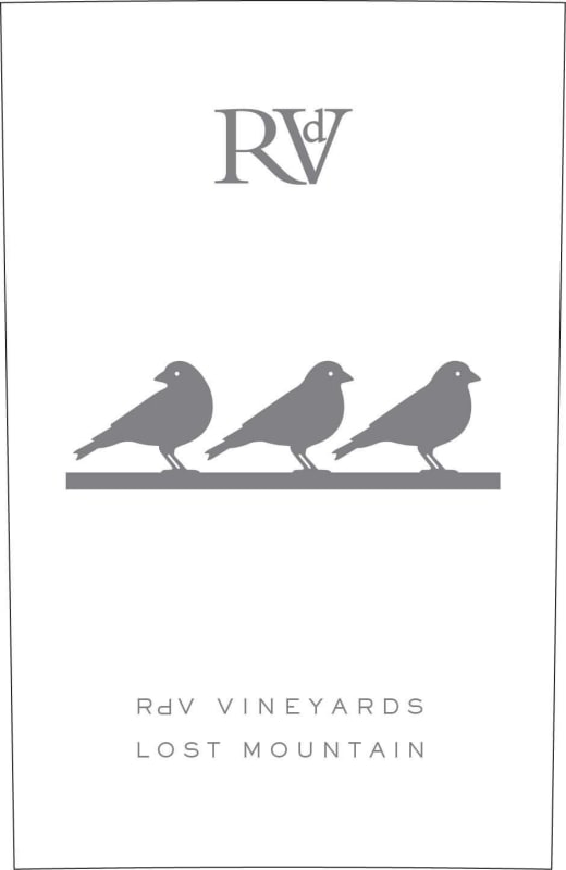 RdV Vineyards Lost Mountain Red 2013 Front Label