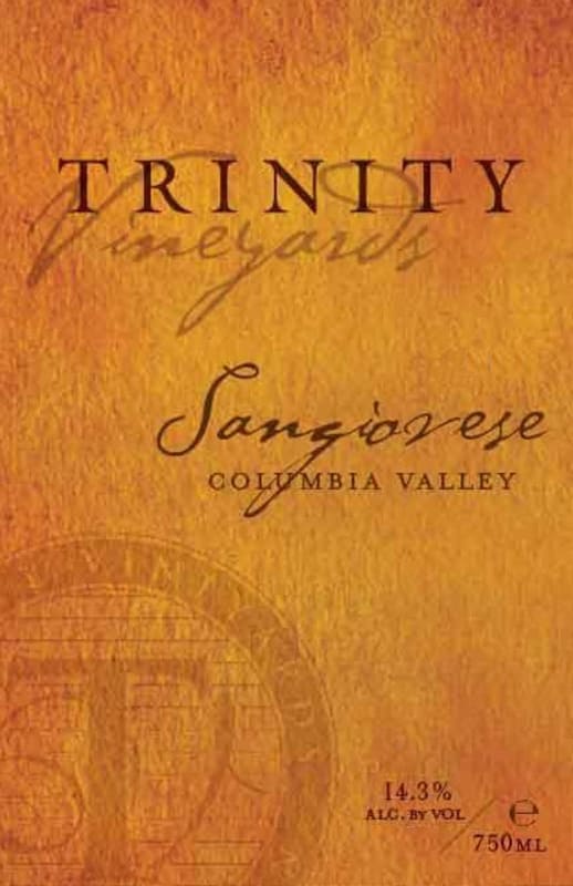 Trinity Vineyards Sangiovese 2012 Front Label