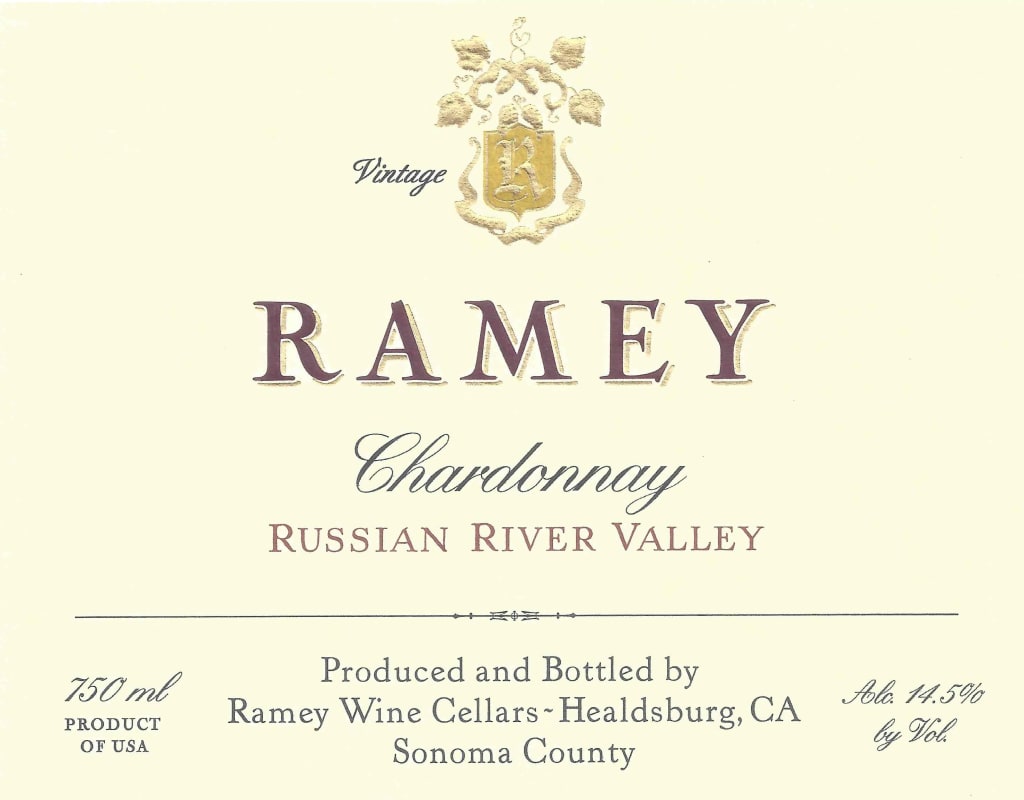 Ramey Russian River Chardonnay (375ML half-bottle) 2017 Front Label