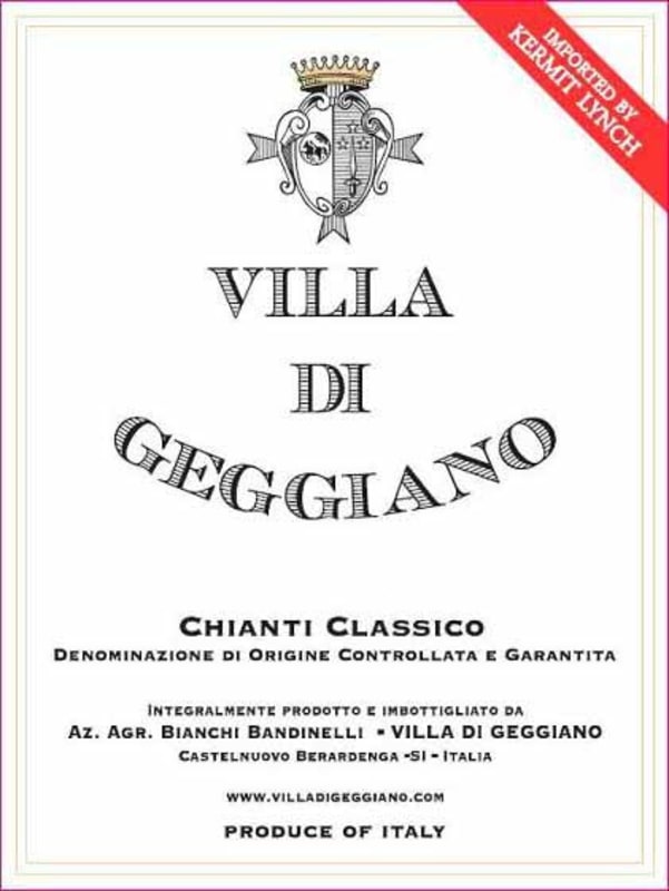 Villa di Geggiano Chianti Classico 2010 Front Label
