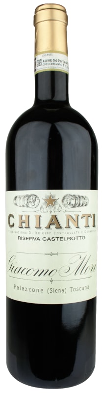 Giacomo Mori Chianti Riserva Castelrotto 2019 Front Bottle Shot