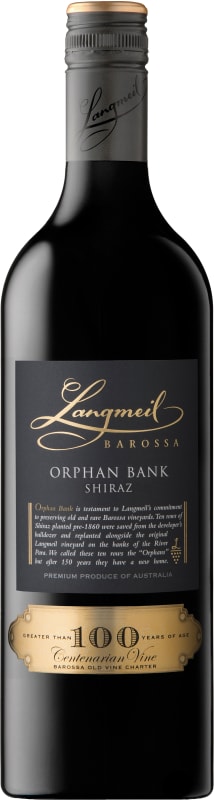 Langmeil Orphan Bank Shiraz 2014 Front Bottle Shot