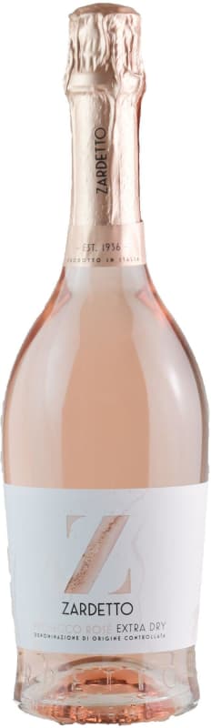 Zardetto Extra Dry Prosecco Rose 2020 Front Bottle Shot