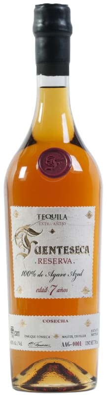 Tequila Fuenteseca 7 Year Reserva Anejo Tequila 2017 Front Bottle Shot