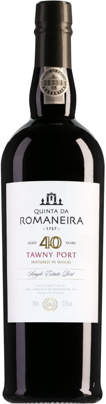 Quinta da Romaneira 40 Year Tawny Port Front Bottle Shot