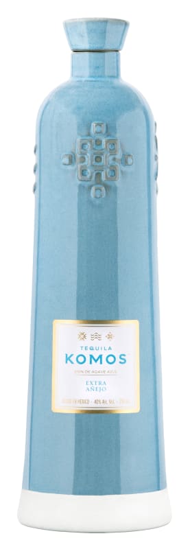 Komos Extra Anejo Tequila Front Bottle Shot