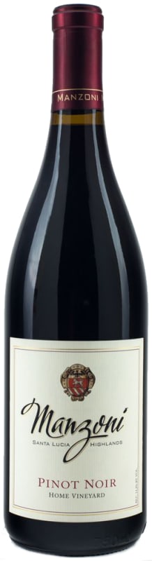 Manzoni Home Vineyard Pinot Noir 2014 Front Bottle Shot