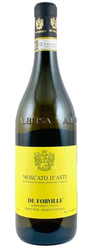 De Forville Moscato d'Asti 2022 Front Bottle Shot