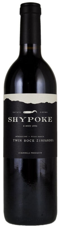 Shypoke Twin Rock Zinfandel 2016 Front Bottle Shot