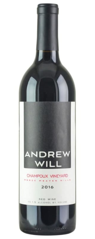 Andrew Will Winery Champoux Red Blend 2016 Front Bottle Shot