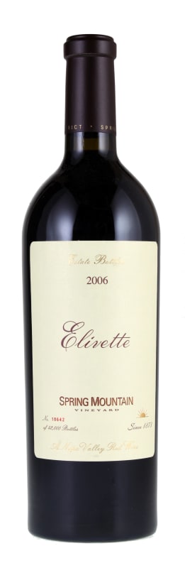 Spring Mountain Vineyard Elivette (375ML half-bottle) 2006 Front Bottle Shot