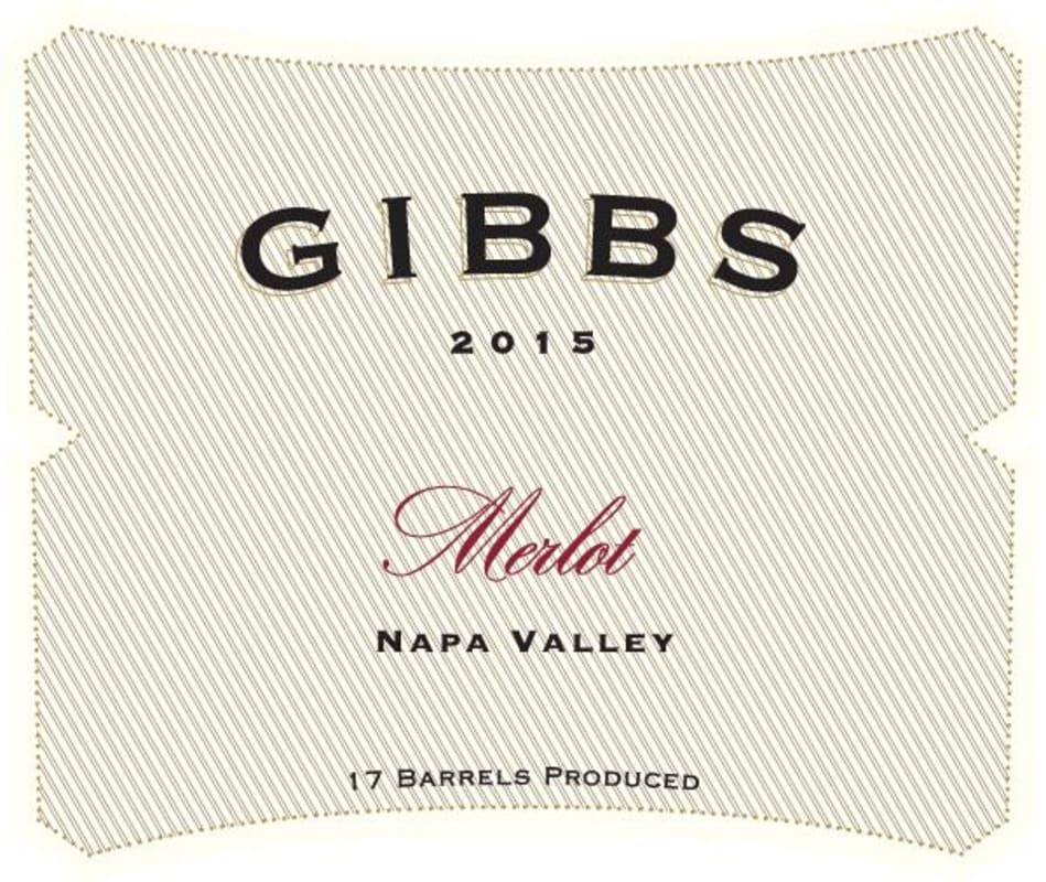 Gibbs - Napa Valley Merlot 2015 Front Label