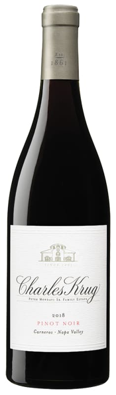 Charles Krug Carneros Pinot Noir 2018 Front Bottle Shot