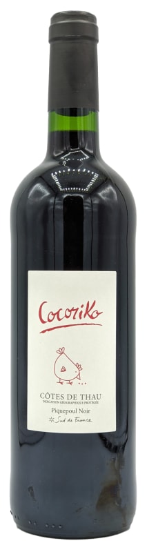 Domaine la Grangette Piquepoul Noir Cocoriko Cotes de Thau 2022 Front Bottle Shot