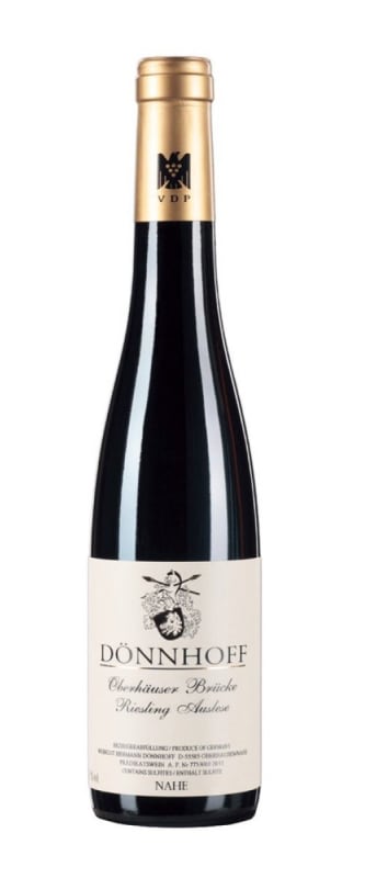 Donnhoff Oberhauser Brucke Riesling Auslese Goldkapsel 2020 Front Bottle Shot
